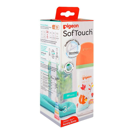 Pigeon SofTouch Nursing PP Feeder Bottle, For 3+ Months, 240ml, A81297 - Image 2