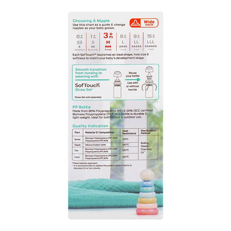 Pigeon SofTouch Nursing PP Feeder Bottle, For 3+ Months, 240ml, A81297 - Image 5
