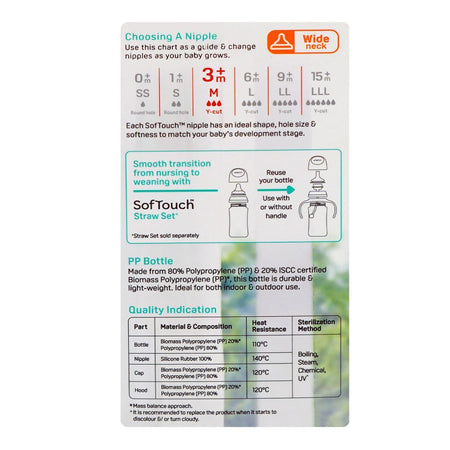 Pigeon SofTouch Nursing PP Feeder Bottle, For 3+ Months, 240ml, A81298 - Image 6