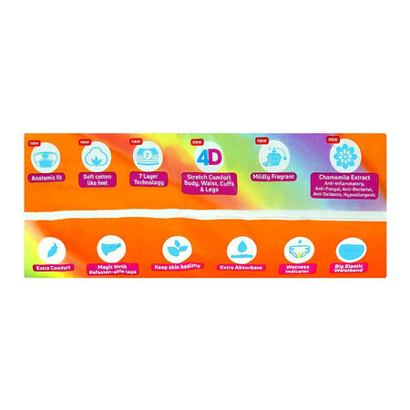 Bona Papa Magic Baby Diapers, No. 2, Small, 3-6 Kg, 68-Pack - Image 4
