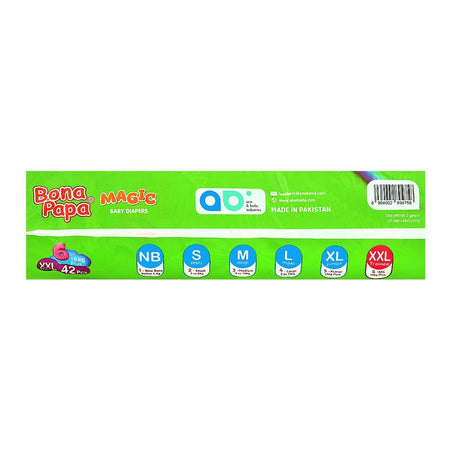Bona Papa Magic Baby Diapers, No. 6, XXL, 16kg, 42-Pack - Image 4