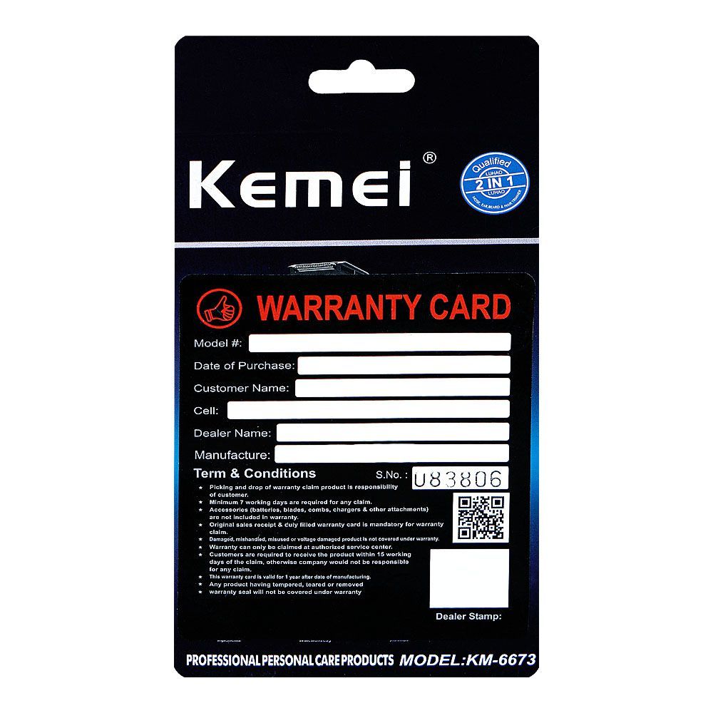 Kemei Nose & Beard Hair Trimmer, KM-6673 - Image 2