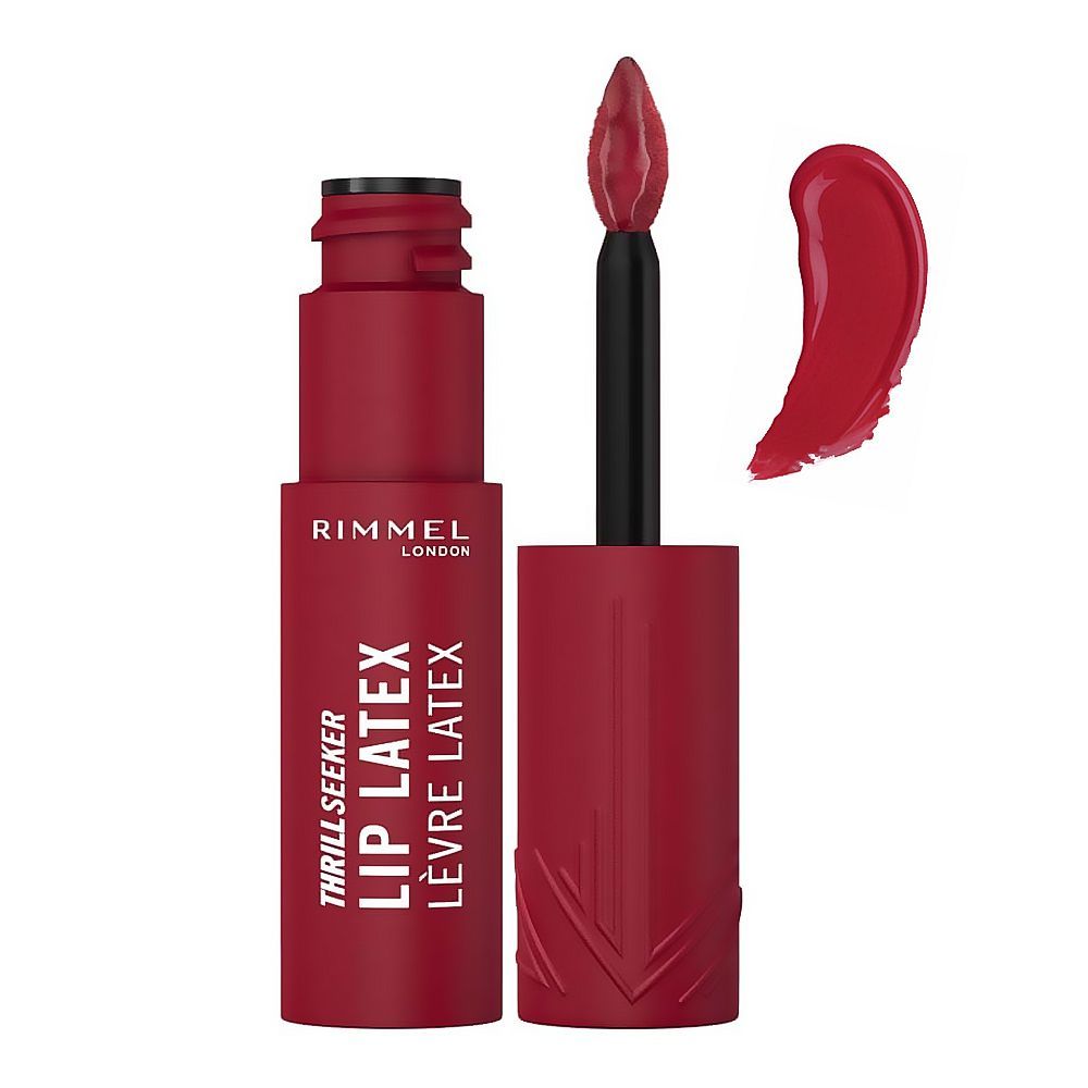 Rimmel Thrill Seeker Lip Latex, Liquid Lipstick, 6ml, 450 Majesty - Main Image