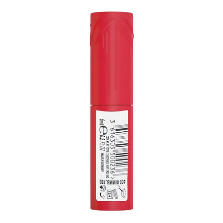 Rimmel Thrill Seeker Lip Latex, Liquid Lipstick, 6ml, 400 Rimmel Red - Image 3