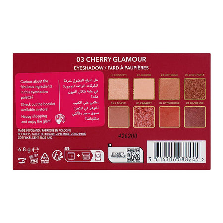 Bourjois Eyeshadow Palette, 8 Shades, 03 Cherry Glamour - Image 3