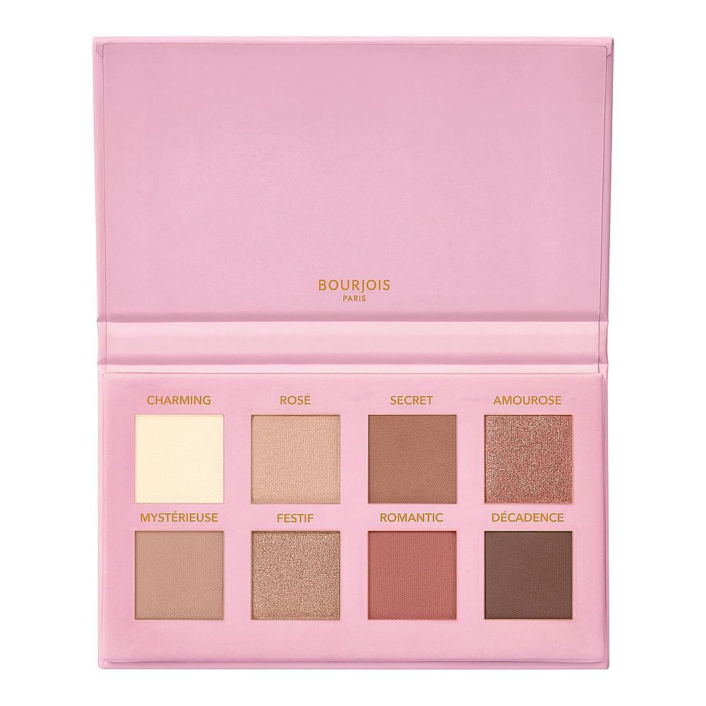 Bourjois Eyeshadow Palette, 8 Shades, 02 Rose Glamour - Main Image