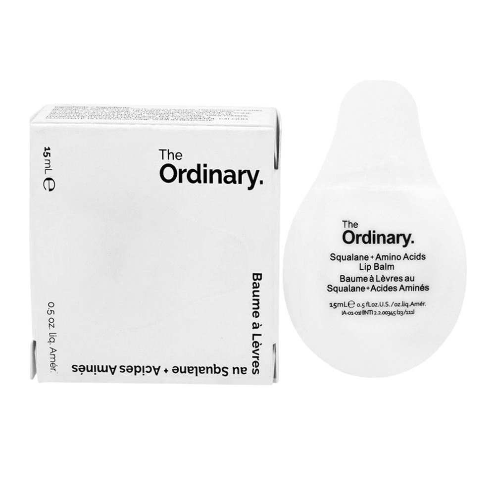 The Ordinary Squalene + Amino Acids Lip Balm, Hydrating Balm for Dry Lips, 15ml - Main Image