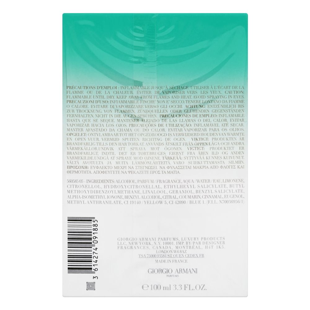 Giorgio Armani Acqua Di Gioia Intense, Eau de Parfum, For Women, 100ml - Image 3