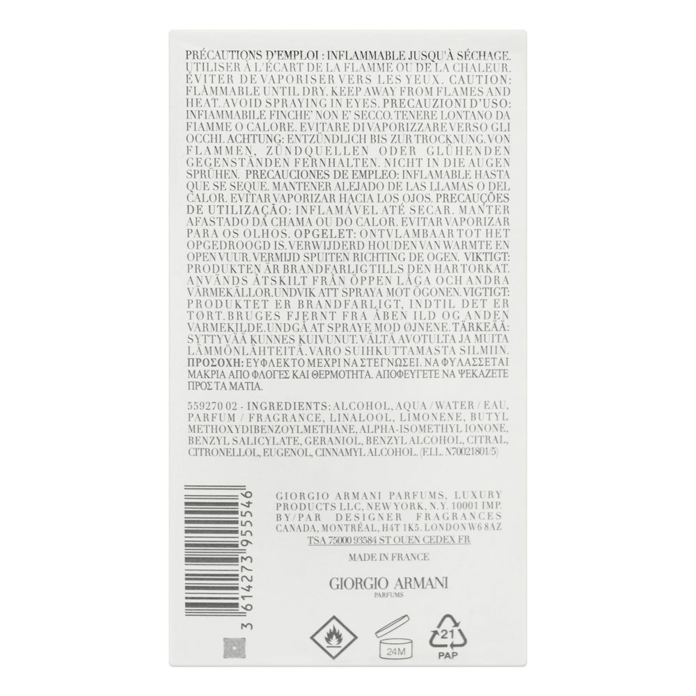 Giorgio Armani Acqua Di Gio, Eau de Toilette, For Men, 100ml - Image 3