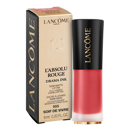 L’Absolu Rouge Drama Ink Semi-Matte Liquid Lipstick, 6ml, 555 Soif De Vivre - Image 2