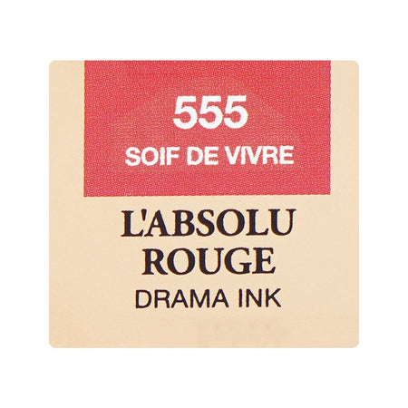 L’Absolu Rouge Drama Ink Semi-Matte Liquid Lipstick, 6ml, 555 Soif De Vivre - Image 7