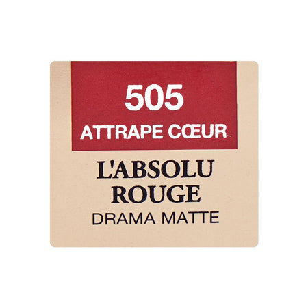 Lancome Paris L'Absolu Rouge Drama Matte Lipstick, 3.4g, 505 Attrape Coeur - Image 7
