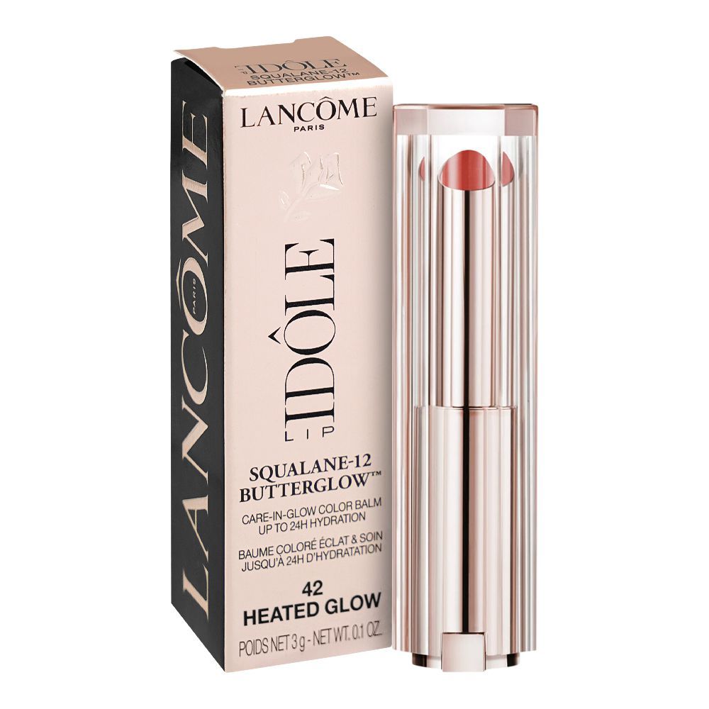 Lancome Paris Idole Squalane-12 Butter Glow Hydrating Lip Balm, 3g, 42 Heated Glow - Image 2