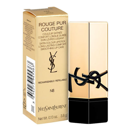 Yves Saint Laurent Rouge Pur Couture Satin Lipstick, 3.8g, N8 Blouse Nu - Image 2