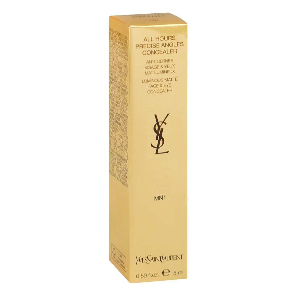 Yves Saint Laurent All Hours Precise Angles Luminous Matte Face & Eye Concealer, 15ml, MN1 - Image 2