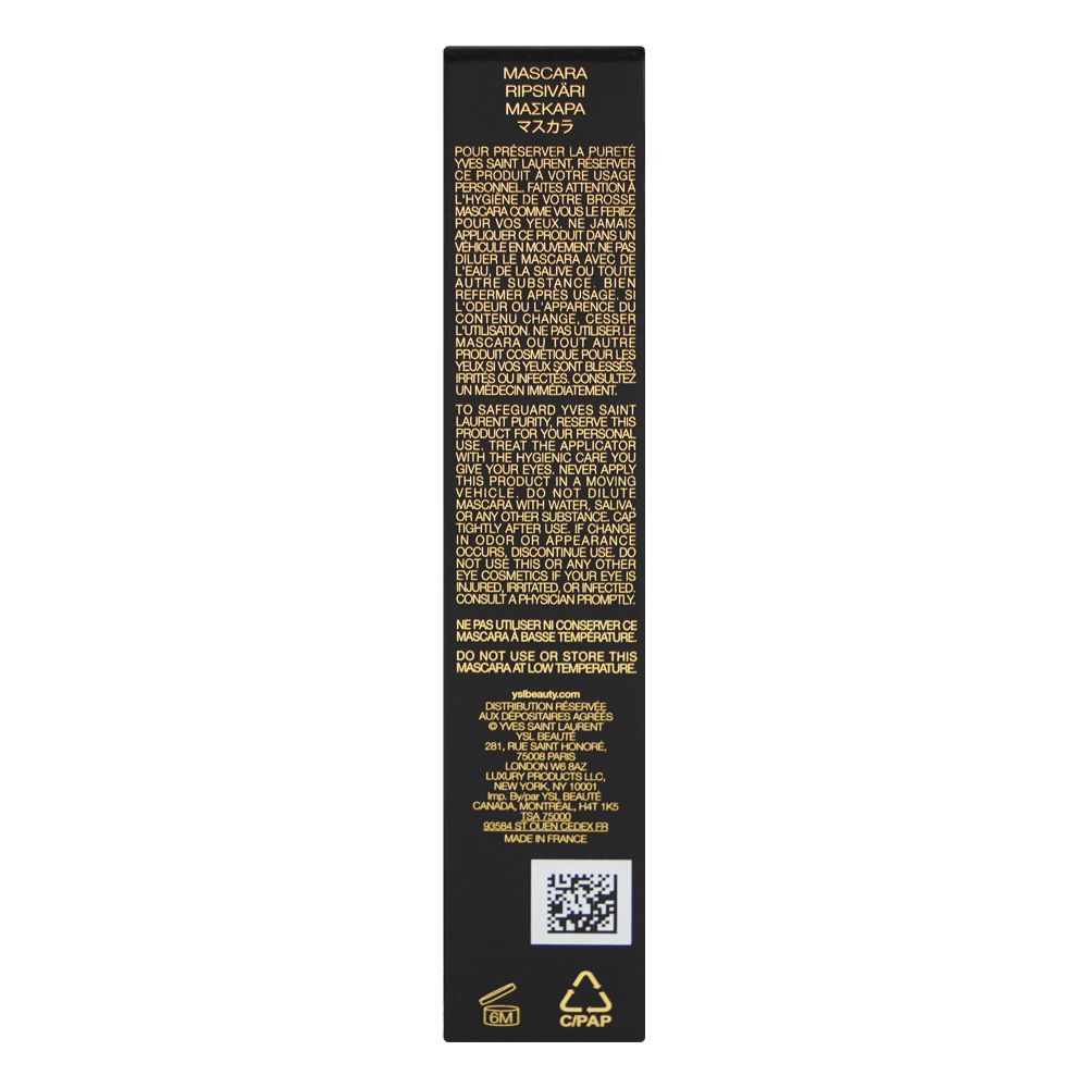 Yves Saint Laurent Lash Clash Extreme Volume Mascara, 9ml, Noir Black - Image 3