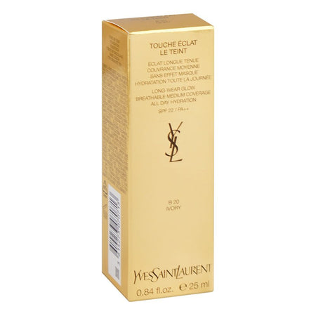 Yves Saint Laurent Touche EClat Le Teint Liquid Foundation, Medium Coverage, 25ml, B20 Ivory - Image 2
