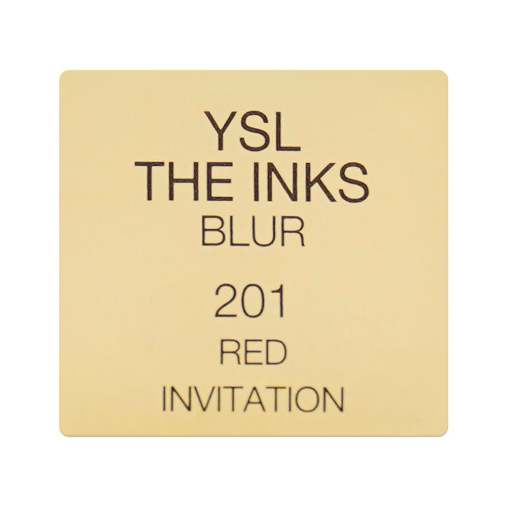 Yves Saint Laurent The Inks Blur Matte Lip Stain, 5.5ml, 201 Red Invitation - Image 6