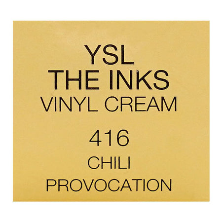 Yves Saint Laurent The Inks Vinyl Cream High Shine Lip Stain, 5.5ml, 416 Chili Provocation - Image 6