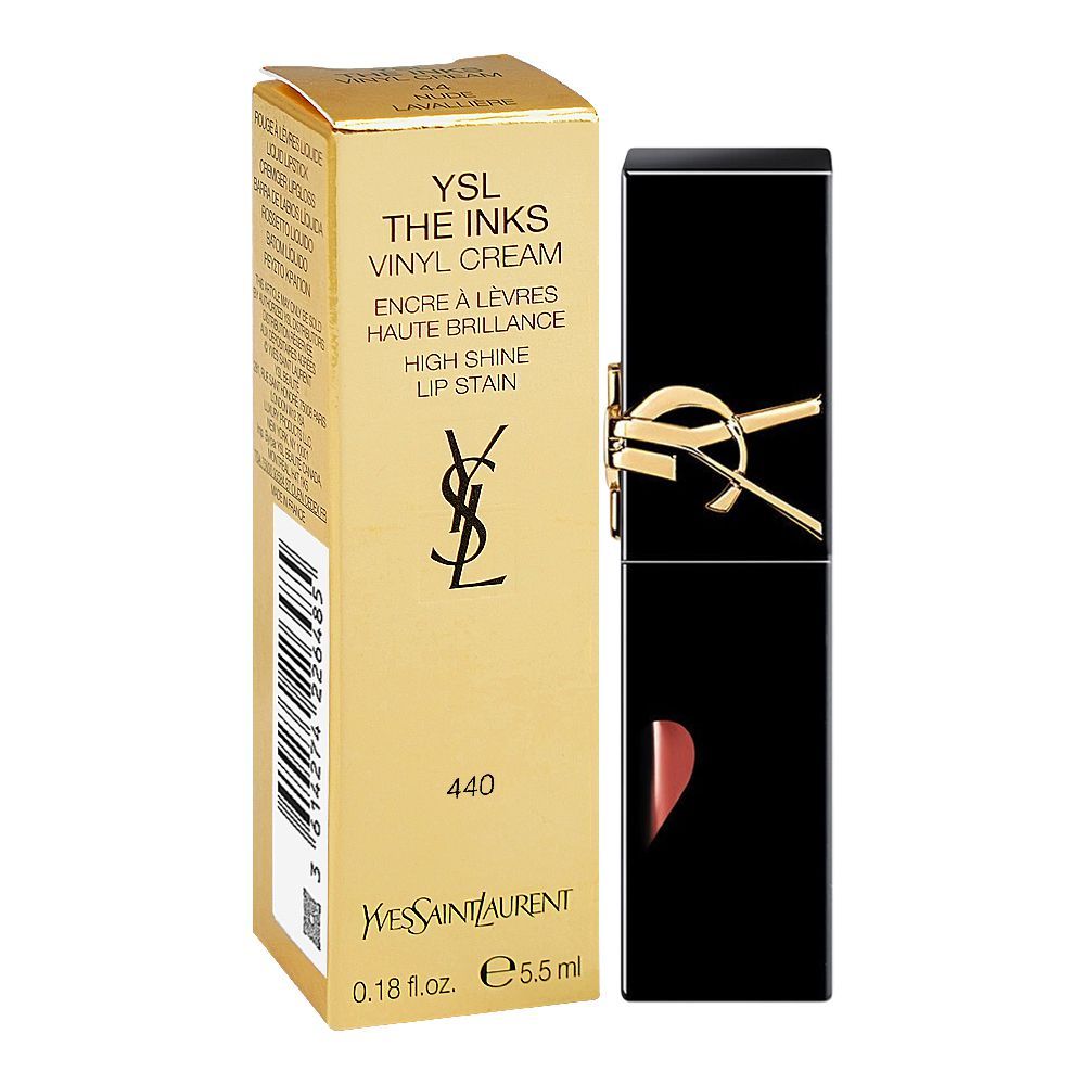 Yves Saint Laurent The Inks Vinyl Cream High Shine Lip Stain, 5.5ml, 440 Blush Connection - Image 2