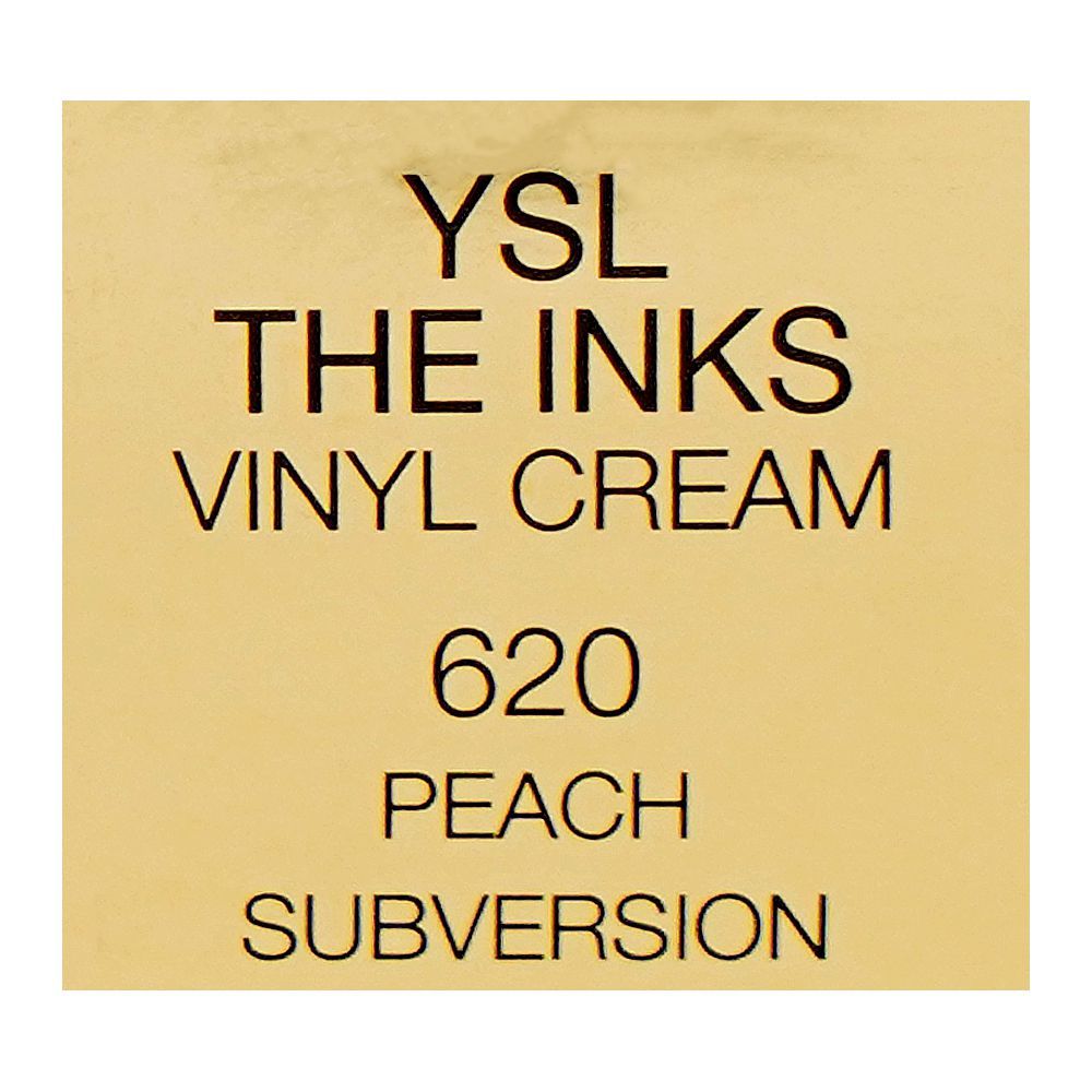 Yves Saint Laurent The Inks Vinyl Cream High Shine Lip Stain, 5.5ml, 620 Peach Subversion - Image 6