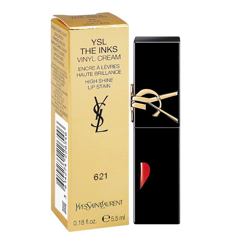 Yves Saint Laurent The Inks Vinyl Cream High Shine Lip Stain, 5.5ml, 621 Red Adoration - Image 2