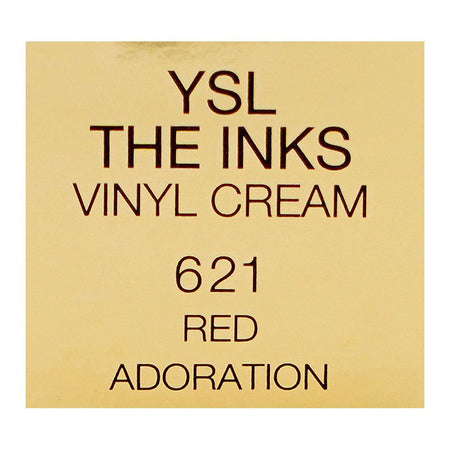 Yves Saint Laurent The Inks Vinyl Cream High Shine Lip Stain, 5.5ml, 621 Red Adoration - Image 6