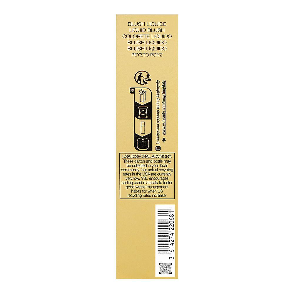 Yves Saint Laurent Make Me Blush Blurring Liquid Blush, 15ml, 37 Peachy Nude - Image 5