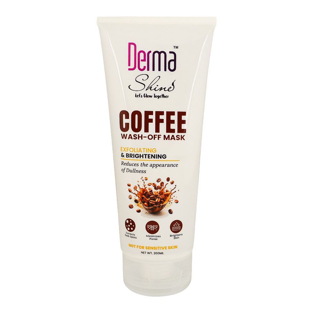 Derma Shine Coffee Wash-Off Mask, Exfoliating & Brightening, 200g - Main Image