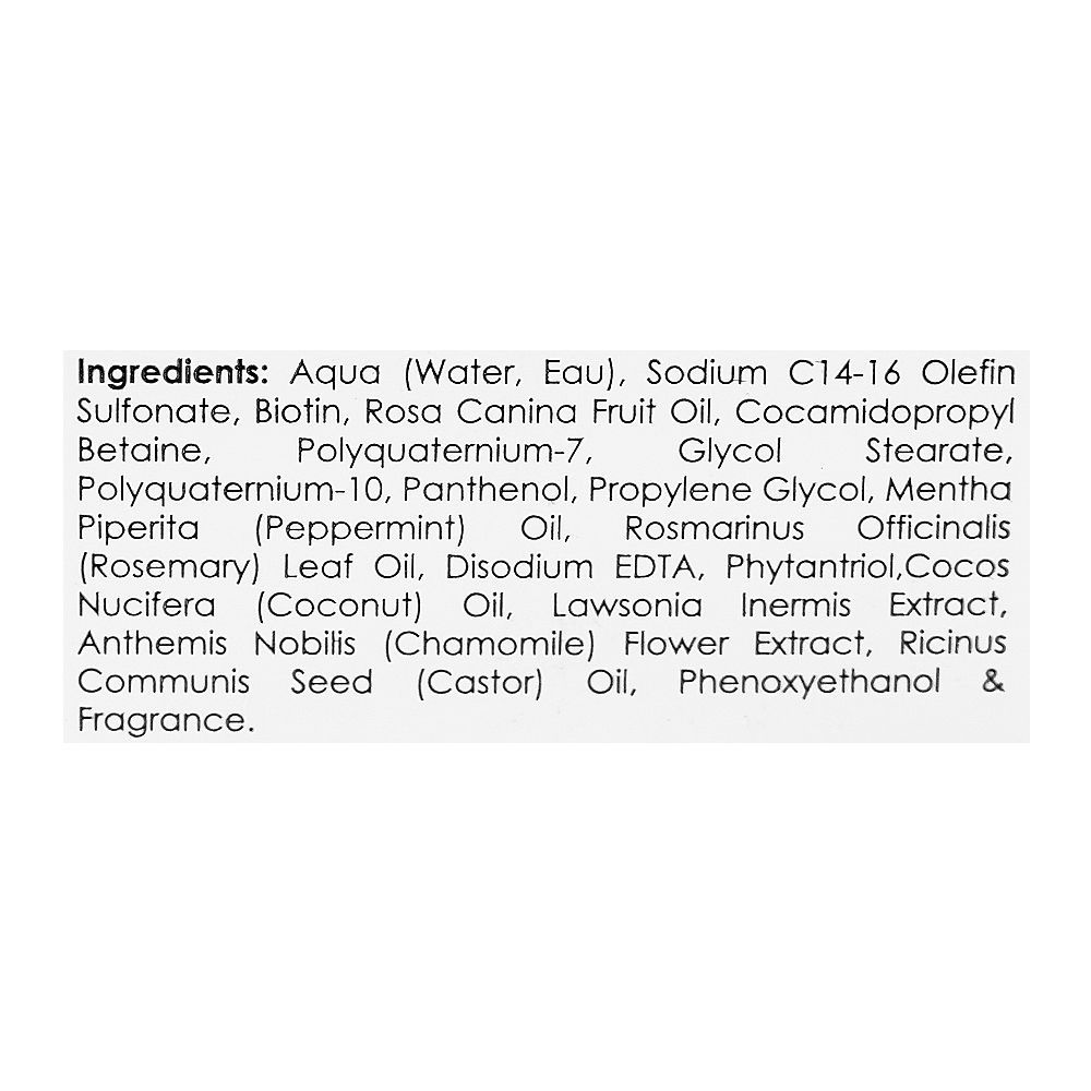 Posch Care Biotin Hair Growth Shampoo with Rosehip Oil, Sulphate & Paraben Free, For Thin & Dry Hair, 400ml - Image 3