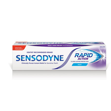 Sensodyne Rapid Action & Long Lasting Protection Mint Toothpaste, 70g - Main Image