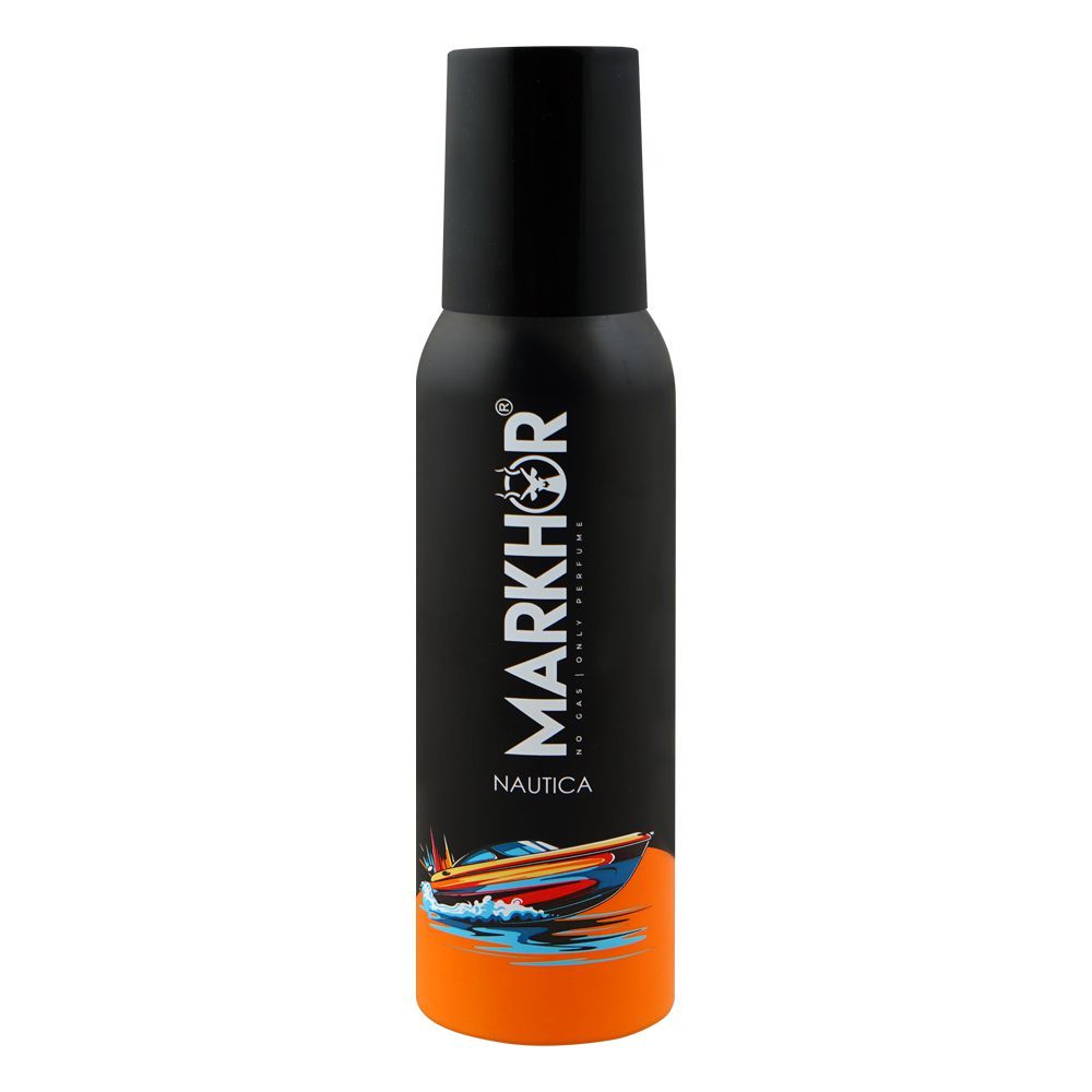 Markhor Nautica Deodorant Body Spray (No-Gas), For Men, 120ml - Main Image