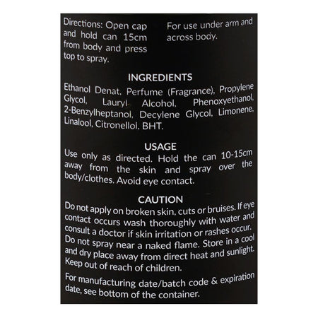 Markhor Nautica Deodorant Body Spray (No-Gas), For Men, 120ml - Image 3