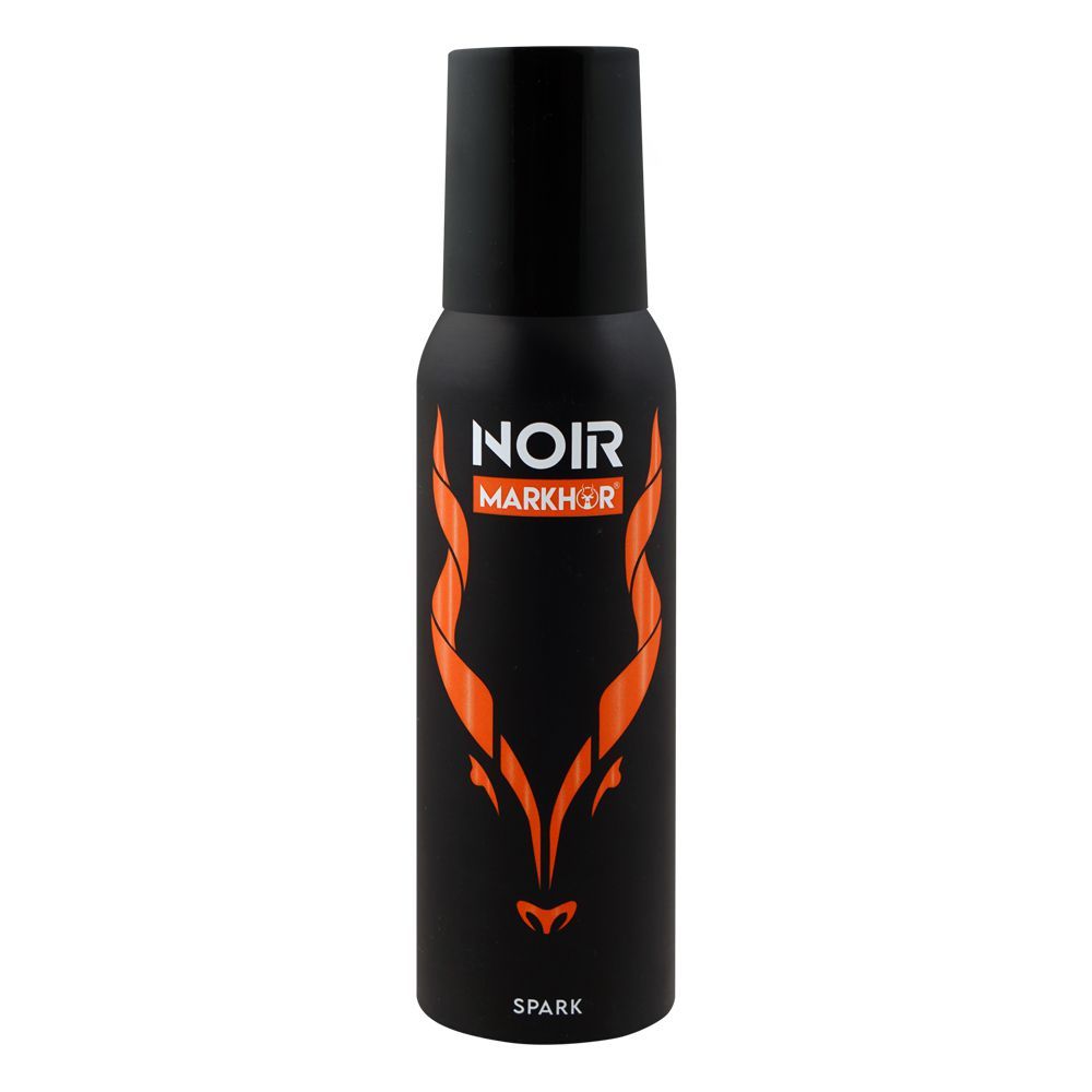 Markhor Noir Spark Deodorant Body Spray (No-Gas), For Men, 120ml - Main Image