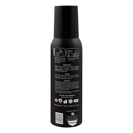 Markhor Noir Spark Deodorant Body Spray (No-Gas), For Men, 120ml - Image 2