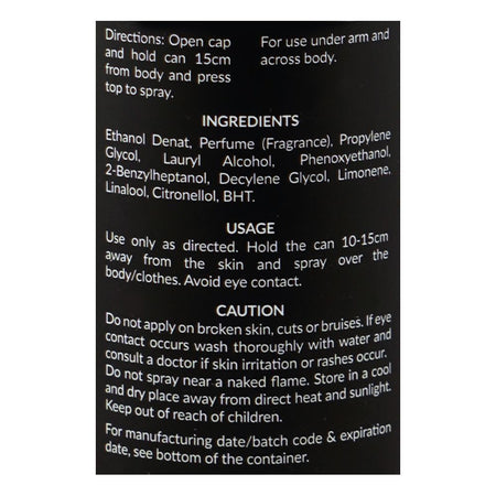 Markhor Noir Flare Deodorant Body Spray (No-Gas), For Men, 120ml - Image 3