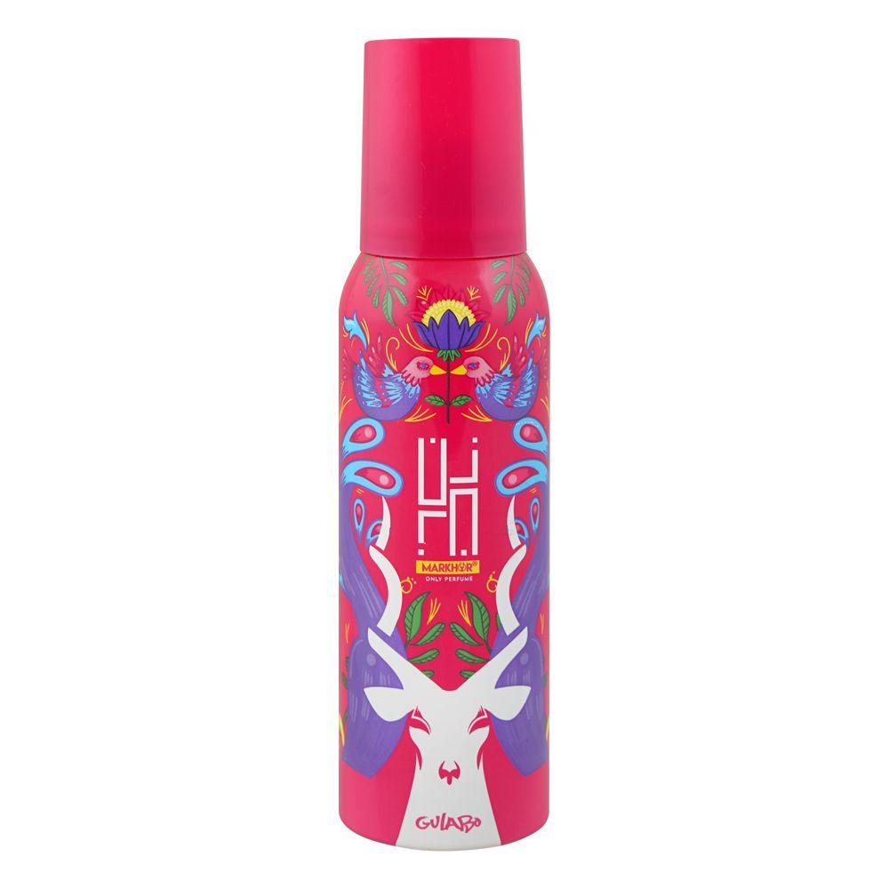 Markhor Gulabo Deodorant Body Spray (No-Gas), For Women, 120ml - Main Image