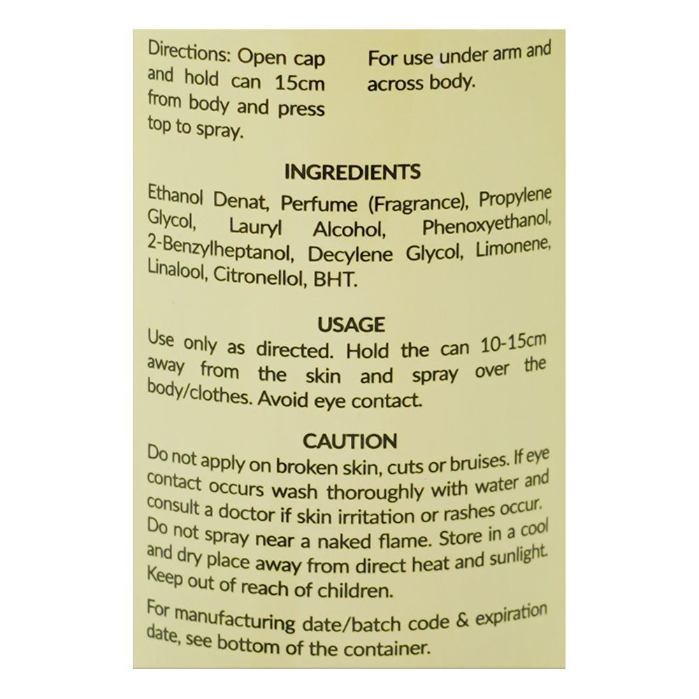 Markhor Motia Deodorant Body Spray (No-Gas), For Women, 120ml - Image 3