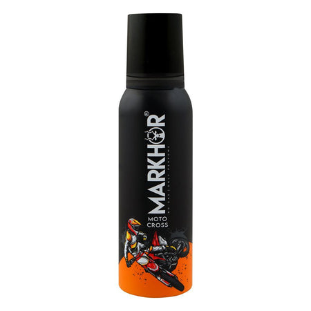 Markhor Moto Cross Deodorant Body Spray (No-Gas), For Men, 120ml - Main Image