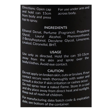 Markhor Moto Cross Deodorant Body Spray (No-Gas), For Men, 120ml - Image 3