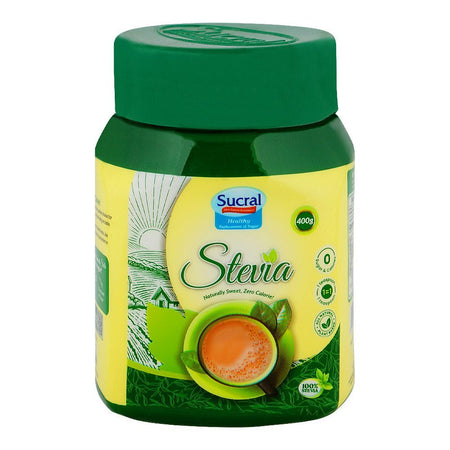 Sucral Stevia Powder Jar, 100% Natural, Zero Sugar & Calorie Sweetener, 400g - Main Image