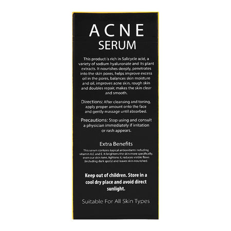 Fiabila Botanicals Acne+ Treatment Serum with Tea Tree Oil, Removes Dark Spots & Acne Marks, 30ml - Image 3