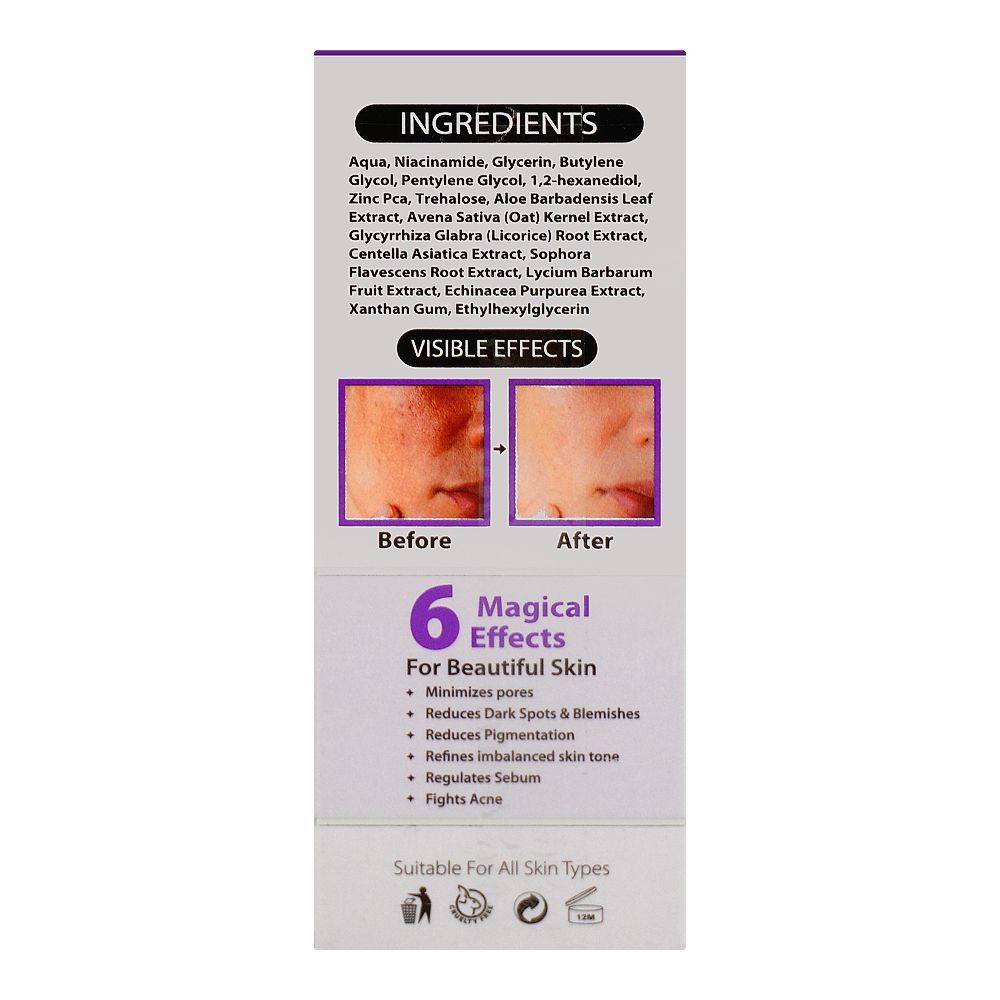 Fiabila Botanicals 10% Niacinamide+1% Zinc Serum, Minimizes Pores, Anti-Aging, 30ml - Image 2