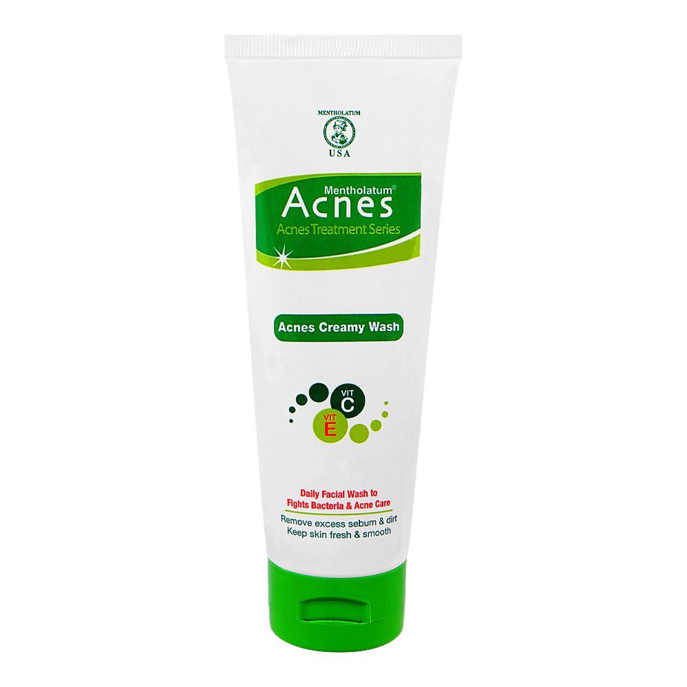 Acnes Creamy Anti-Acne Face Wash with Vitamins C & E, For Normal & Sensitive Skin, 100ml - Main Image