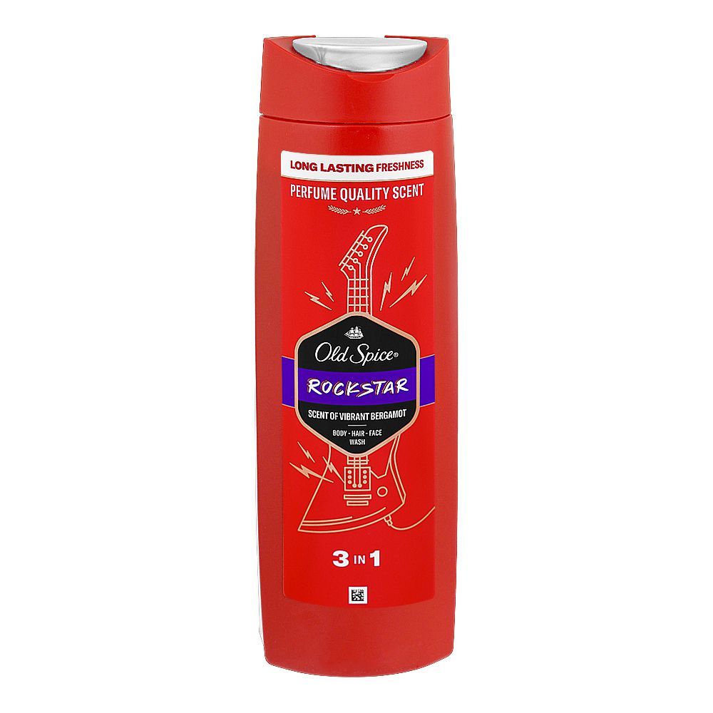 Old Spice Rock Star 3in1 Body-Hair-Face Wash, 400ml - Main Image