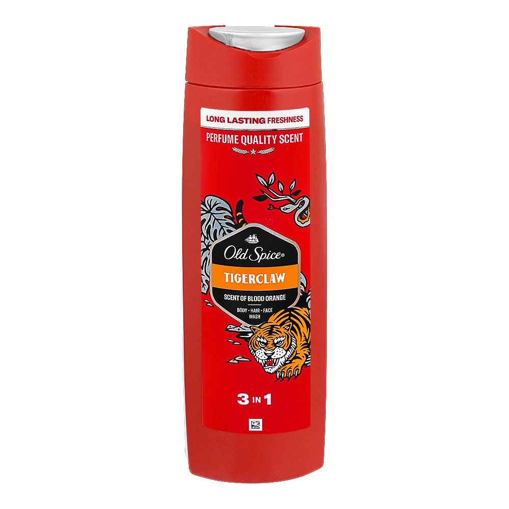 Old Spice Tiger Claw 3in1 Body-Hair-Face Wash, 400ml - Main Image