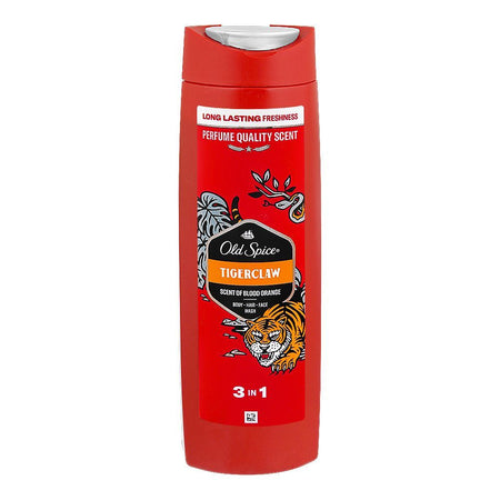 Old Spice Tiger Claw 3in1 Body-Hair-Face Wash, 400ml - Main Image