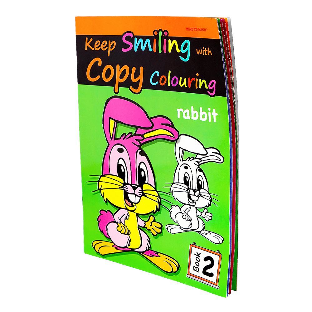 Keep Smiling with Copy Coloring Rabbit: Book 2, Fun Activity Book for Kids - Main Image