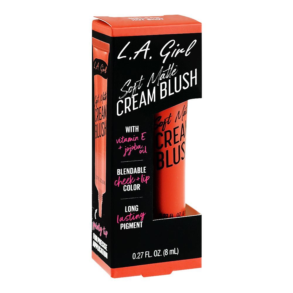 L.A. Girl Soft Matte Cream Blush, 8ml, GBL445 Hot Shot - Image 2