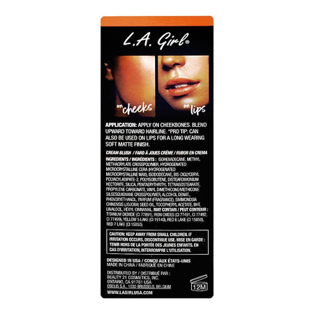 L.A. Girl Soft Matte Cream Blush, 8ml, GBL440 Cutie - Image 3